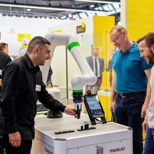 Des démonstrations de solutions robotiques collaboratives seront de nouveau offertes à l'AMB 2026.(Source :  Messe Stuttgart)