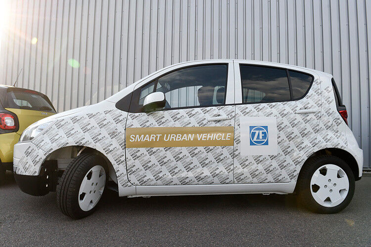 Mit dem Konzept Smart Urban Vehicle präsentiert ZF eine exemplarische Lösung für das Klein- und Kompaktsegment im urbanen Individualverkehr. (Foto: ZF Friedrichshafen)