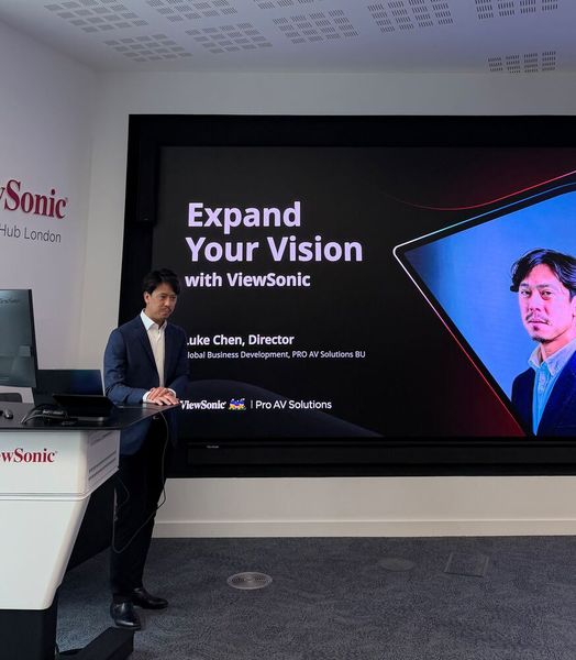 Luke Chen, Director Global Business bei ViewSonic, informiert über die Pläne, Ziele und Visionen. (Bild: Vogel IT-Medien GmbH)