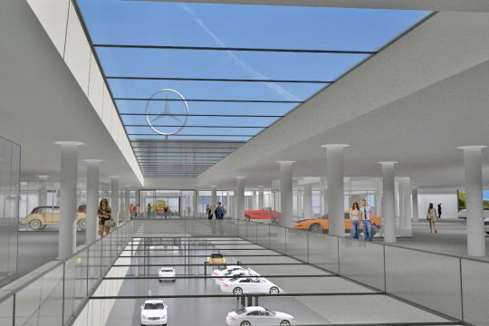 Das Parkdeck direkt über der Werkstatt. (Beresa)