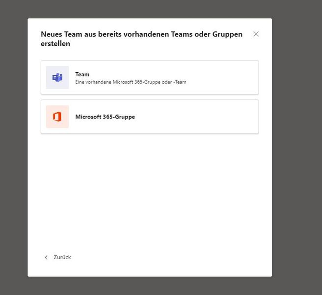 Microsoft 365-Gruppen als Basis von neuen Teams nutzen. (Bild: Microsoft / Joos)