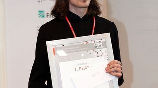 Heimste 2012 den 1. Platz ein: Christoph Kilian aus Köln mit seinem Projekt „Tuchfühler“. (Bild: Ferchau)