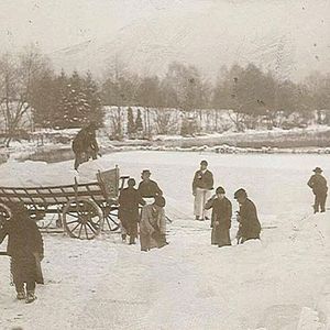 Eis aus Seen war im 19. Jahrhundert das Kältemittel. Linde revolutioniert die Kältetechnik.