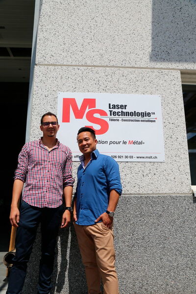 Cédric Marchon, responsable du bureau technique et Mathieu Snga, responsable de production. (JR Gonthier / MSM)