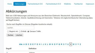 Mehr als 8.000 Abkürzungen und englische/deutsche Übersetzungen von Fachbegriffen enthält das kostenlose Online-Lexikon WebLxx. (Bild: www.weblxx.de)