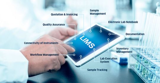 Abb.1: Labor-Informations- und Management-Systeme (LIMS) sind vielfältige Tools, um die Arbeitsabläufe im Labor zu optimieren. Abb.1: Labor-Informations- und Management-Systeme (LIMS) sind vielfältige Tools, um die Arbeitsabläufe im Labor zu optimieren.