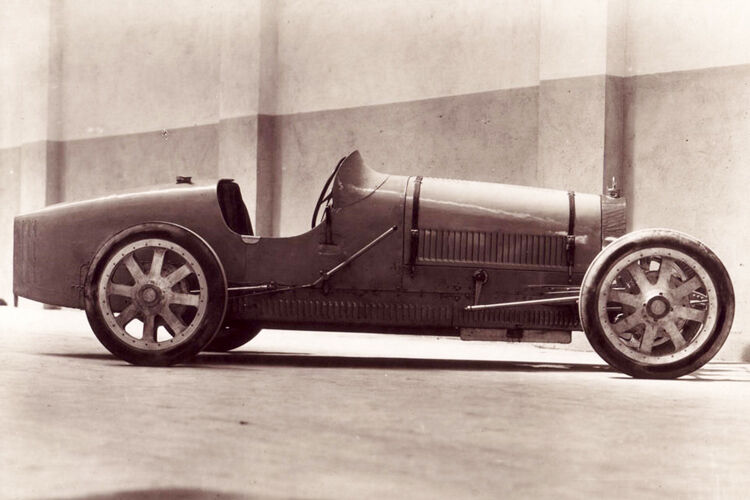 Urvater: Der Prototyp des T35 von 1924. (Foto: Bugatti)