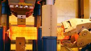 Besonders die Freiformschmieden mussten 2016 Einbußen hinnehmen. Insgesamt bezeichnen aber die meisten Massivumformer ihre Lage als zufriedenstellend bis gut. (Siemens)