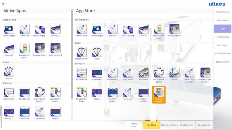 Da in jedem Industriezweig und Produktionsunternehmen unterschiedliche Anforderungen an die Roboter gestellt werden, stellt Ulixes mittlerweile etwa 60 Apps zur Verfügung, die auch anwendungsübergreifend verwendet werden können. (Bild: Ulixes Robotersysteme)