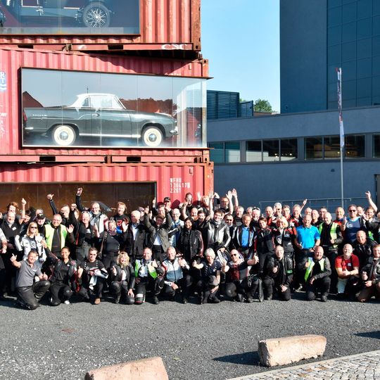 93 Teilnehmer zählte die diesjährige Motorradtour.(Bild:  Fabien Pfeiffer)
