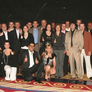 Die Gewinner beim Dinner-Ausflug ins Burj Al Arab.