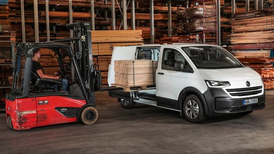 Der E-Transporter von Volkswagen Nutzfahrzeuge ist xxx xx xxx.(Bild:  VWN)