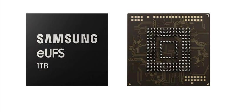 Hoffnungsträger: Vor kurzem hat Samsung den ersten eUFS-Flash-Chip mit 1 TByte Fassungvermögen vorgestellt. 