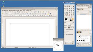 Ein Windows-Desktop auf Basis von Xming X-Server mit diversen X-Anwendungen wie Gimp und Openoffice.org. (Archiv: Vogel Business Media)