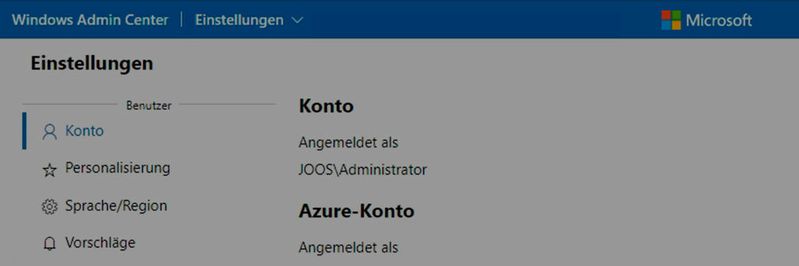 Das Windows Admin Center (WAC) bietet die Möglichkeit, Azure-Ressourcen auch im lokalen Rechenzentrum zu nutzen.(Bild:  Microsoft / Joos)