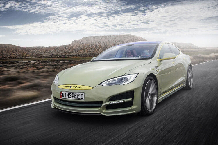 Gut zu erkennen: Der XChange basiert auf dem Tesla Model S. (Foto: Rinspeed)