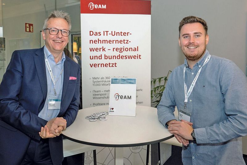 Stephan Kowalski (l., Kulturgut) und Marvin Wilke (Synaxon) (Bild: Valentin Diehl)