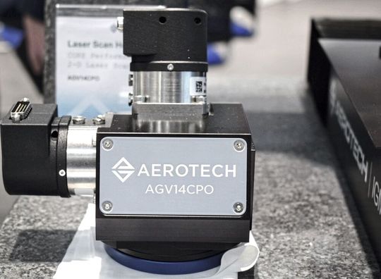 Aerotech presents the AGV10CPO, a compact 2-axis galvo scanner with a 0.4 in aperture for precise and dynamic laser processes.(Image: Aerotech)