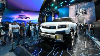 Auf der Chengdu Motor Show gab es einige elektrische Fahrzeuge für Nischenmärkte zu sehen. (Bild: picture alliance / EPA)