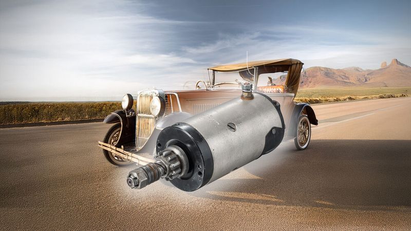 Die Bilder zeichnen die technische Entwicklung der Starter bei dem Autozulieferer nach. Hier eine Variante aus dem Jahr 1927. (Bild: SEG Automotive)