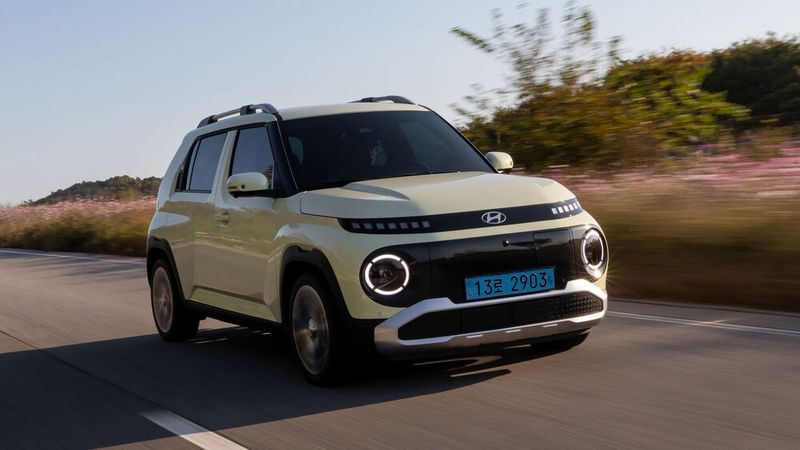 Nach Dacia Spring, Citroën ë-C3 oder Renault 5 E-Tech Electric steigt nun auch Hyundai mit dem Inster ins bezahlbare E-Auto-Geschäft ein. (Bild: Hyundai)