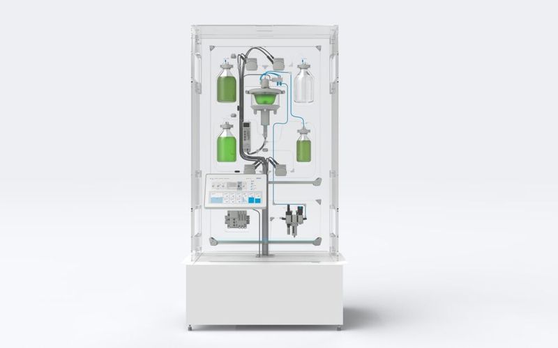 Modul 4: Ernte der Algen mithilfe einer Zentrifuge. (Bild: Festo)