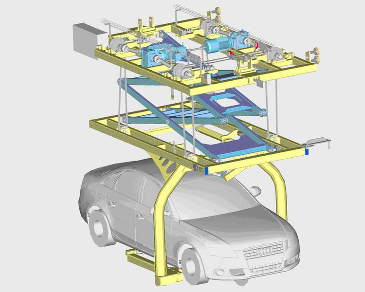 2a/2b Praxiseinsatz bei AFT: Untersuchung des Schwenkarmes eines Hubgehänges. Das Hubgehänge kommt in der automobilen Endmontage zum Einsatz. Die Berechnung mit DesignSpace führte zu einer optimierten Durchbiegung der Schweißbaugruppe. Bilder: AFT, Schopfheim (Archiv: Vogel Business Media)
