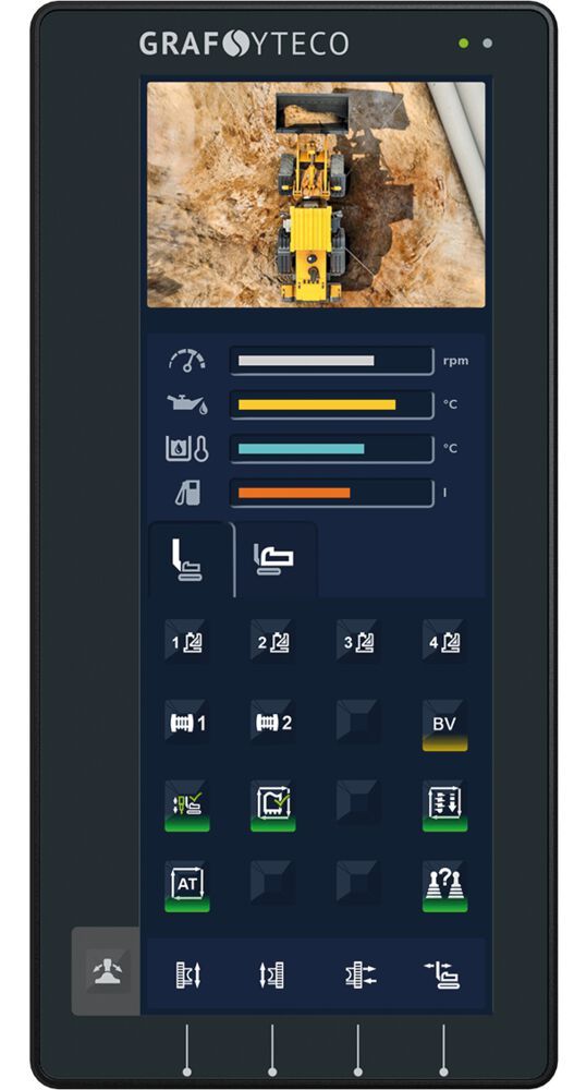 All-in-one-Gerät:  Die Tastatur wurde  eigens für die Anwendung in mobilen Nutzfahrzeugen und Arbeitsmaschinen entwickelt und konstruiert. (Bild:  Graf Sytco)