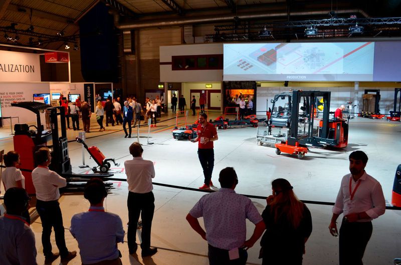 Impressionen von der World of Material Handling am 11. Juni 2018 in Mannheim. Gastgeber waren Linde und Dematic. (Sergio Caré-Lucas)