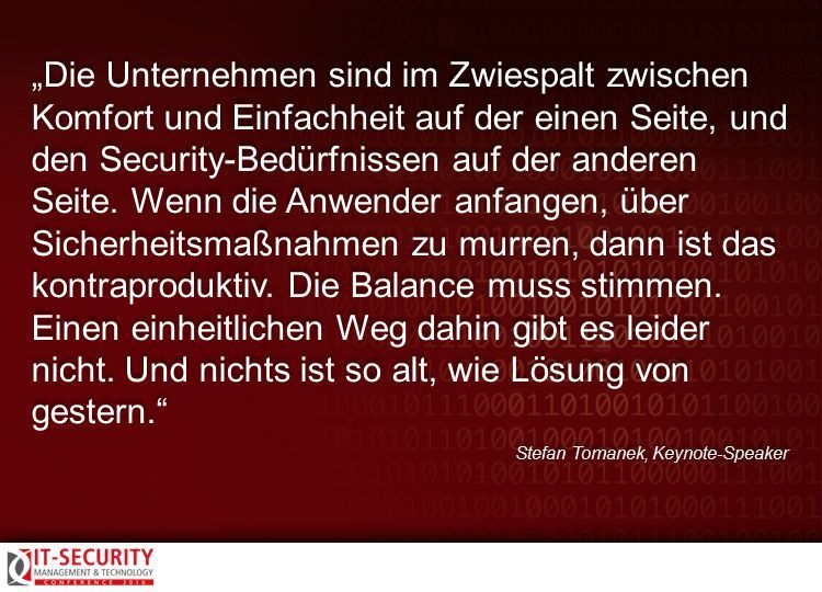 Stefan Tomanek, Keynote-Speaker, zur IT-Security Conference 2016. #itseccon (AMATHIEU - Fotolia.com)