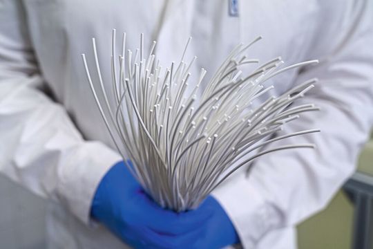 Membranadsorber auf Polymerbasis(Bild:  Fraunhofer IGB)