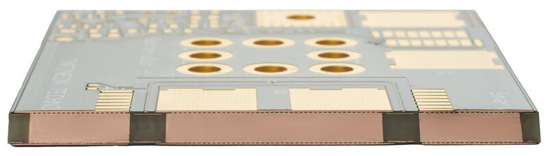 Bild 6: Das Inlay Board mit 2 mm dicken Kupfer-Inlays. (Schweiz Electronic AG)