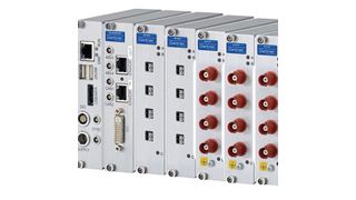 Das Hochvoltsystem mit Test Controller misst die Parameter Spannung, Strom und Temperatur. (AMC)