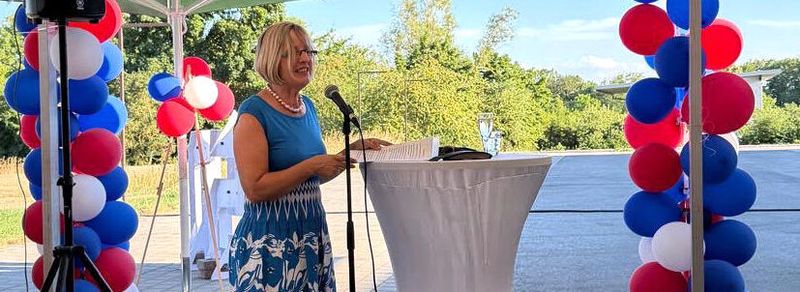 Geschäftsführerin Claudia Gläser zeichnete den Werdegang auf vom kleinen Mittelständler aus dem Schwarzwald hin zu einem internationalen Unternehmen. (Bild:  Gläser Group)
