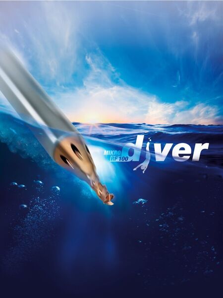 Toute la gamme Diver propose un visuel qui est associé à l'eau et à la plongée. (Gühring)