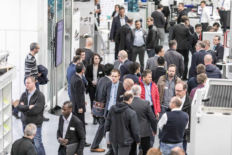 Mehr als 2700 Besucher empfing die Hermle Maschinenfabrik zu ihrer Hausausstellung in Gosheim vom 26. bis 29. April 2017.  (Hermle)