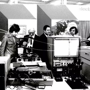 Stand auf der Electronica 1974.(Bild:  Messe München)