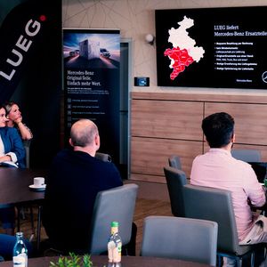 Teile-Infos aus erster Hand: Der Mercedes-Benz Werkstatttreff mit dem Autohaus LUEG, Bochum (Bild: Dr. Claudia Posern | LUEG AG & Co. KG)