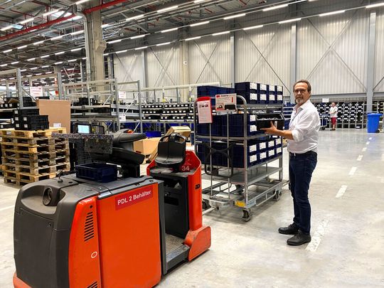 Für maximale Produktivität in seiner Intralogistik setzt Linde Hydraulics auf den „iPLACER“ von Würth Industrie Service.(Bild:  Würth Industrie Service)