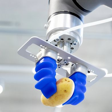 Der Fingergreifer mGrip Basic von Schmalz pickt schnell und hält zuverlässig. Nichts wird beschädigt oder verunreinigt. (Bild: J. Schmalz GmbH)