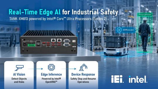 Die industrielle Edge-Plattform von IEI verbindet KI-Rechenleistung, Netzwerktechnik und Systemmanagement für den Einsatz in Fabrik- und Infrastrukturumgebungen.(Bild:  IEI)