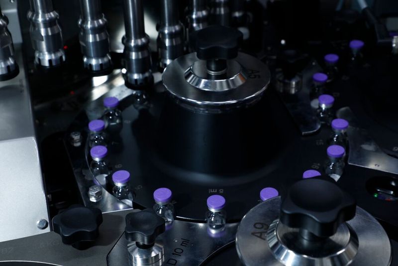 Aseptic filling lines process liquids or powders into glass and plastic vials, ampoules, cartridges, or syringes for the primary packaging of injectable drugs, utilizing both mechanical and robotic systems. (Source: Coesia)