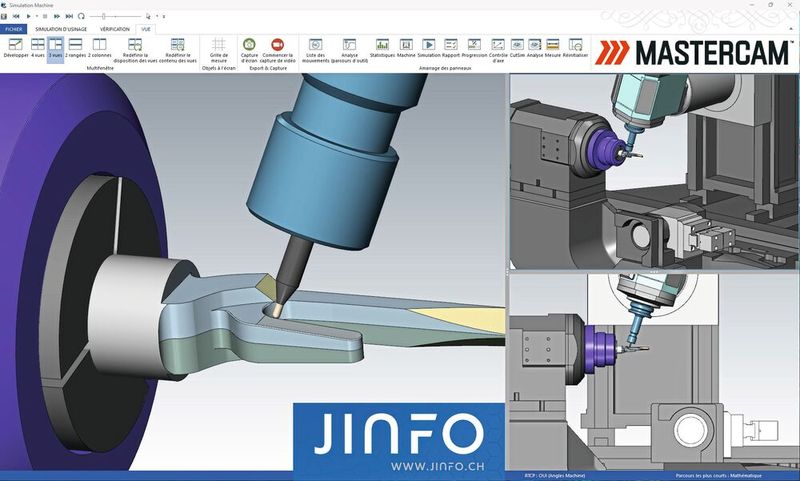 Le partenariat engagé avec Jinfo depuis le début de l’année permettra de disposer, dès sa commercialisation début 2027, d'une solution FAO Mastercam pleinement fonctionnelle. (Source : Jinfo SA)