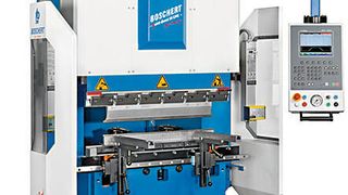 Die Quick-Bend-Abkantpresse von Boschert in Komplettausrüstung für den sofortigen Einsatz in Werkstatt und Teileproduktion. (Bild: Boschert)