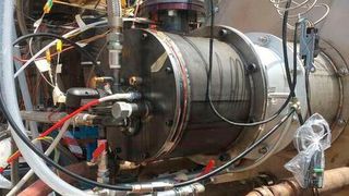 The new 200-kilowatt TRKSX Smart Burner was successfully tested with a variable fuel mixture of natural gas and hydrogen to potentially eliminate CO2 emissions during the combustion process. (Tenova)