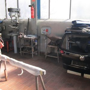 Lean Management hinterlässt Spuren: Die Werkstatt bei BHG in Pfullingen vor...