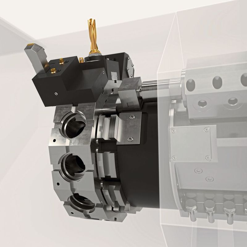 Schneller rüsten: Das Werkzeugspannsystem Quick-Lock BMT ermöglicht einen schnellen, automatisierten Werkzeugwechsel mit Roboter.