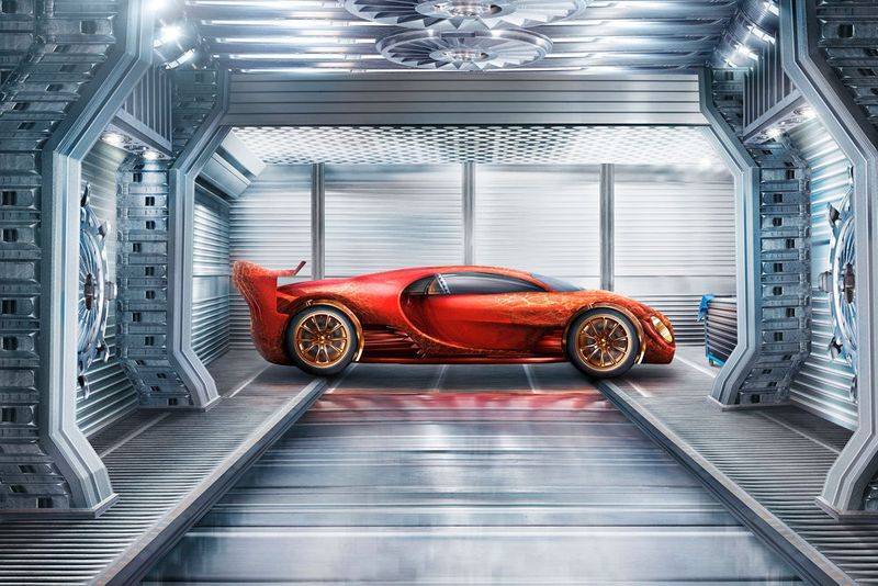 Die einzelnen Fahrzeugteile wurden fotografiert und digital zusammengefügt. (Automechanika)