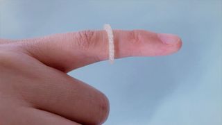 So sieht der Ring aus, der künftig gegen Insekten helfen könnte. Das eingebrachte Insektenschutzmittel benötigt mehr als eine Woche, um vollständig zu verdampfen. (Bild: Uni Halle / Fanfan Du)