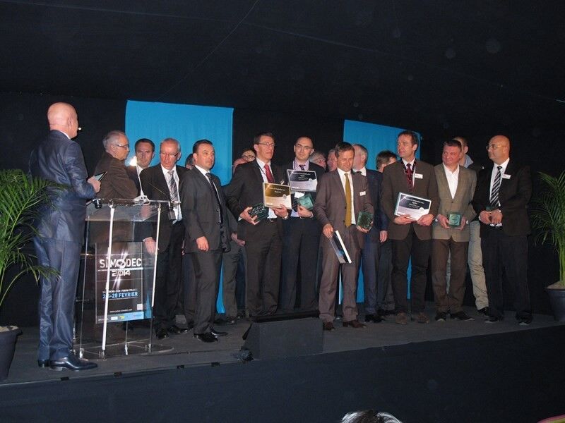La cérémonie de remise des prix des Trophées de l'innovation lors du salon Simodec 2014 à la Roche-sur-Foron. (Image: MSM)